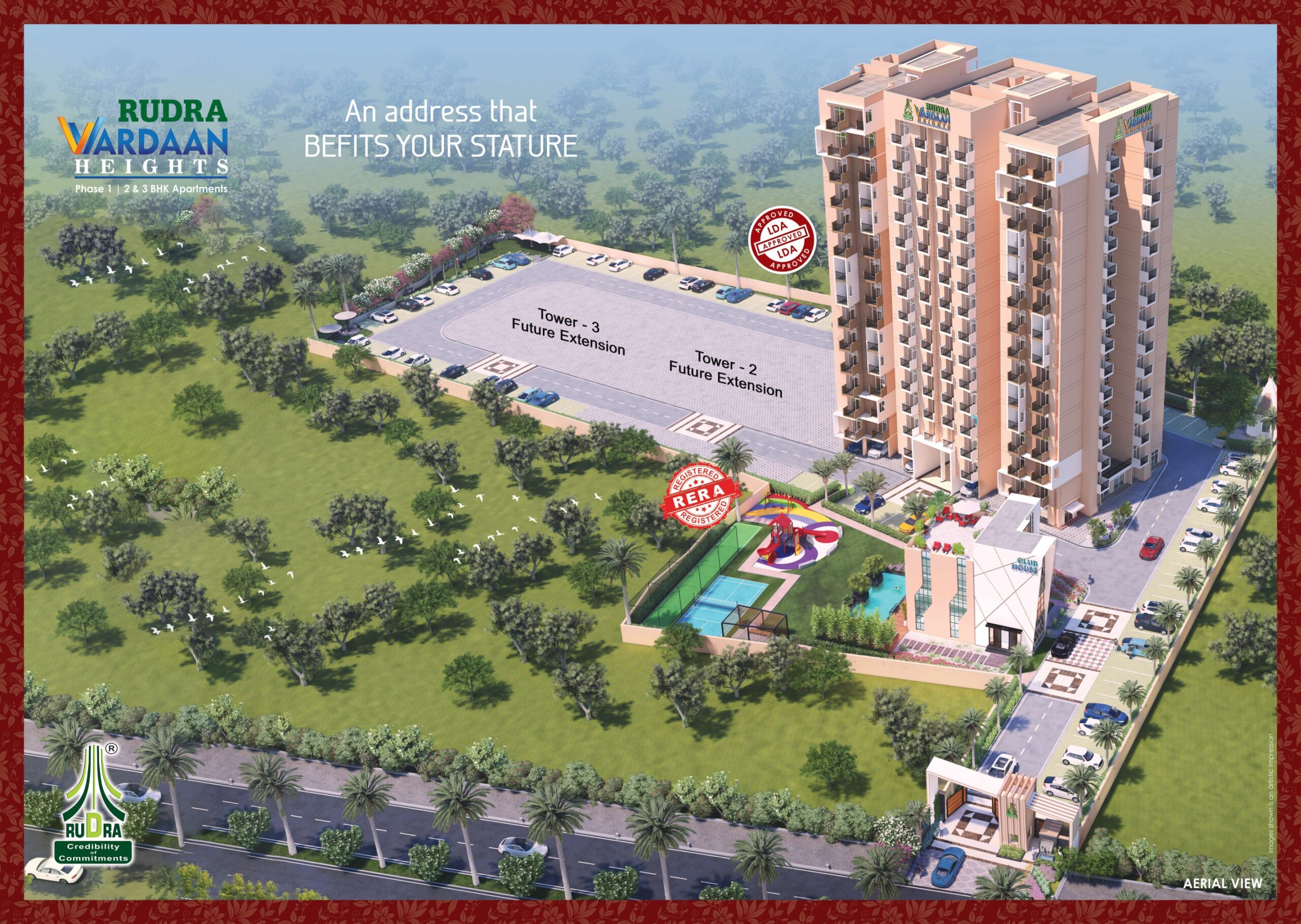 2/3 BHK Apartments in best lush green lanscape garden